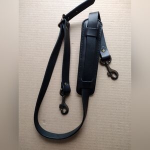 Filson Black Bridle Leather Shoulder Strap NWOT